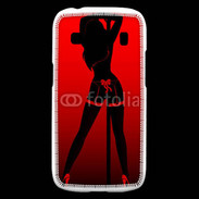 Coque Samsung Galaxy Ace4 Pole danseuse noir et rouge