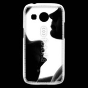 Coque Samsung Galaxy Ace4 Couple en noir et blanc 10
