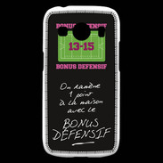 Coque Samsung Galaxy Ace4 1 point bonus offensif-défensif Noir