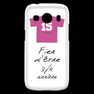 Coque Samsung Galaxy Ace4 3/4 arrière Bonus offensif-défensif Blanc