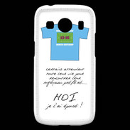 Coque Samsung Galaxy Ace4 Moi je l'ai épousé Bonus offensif-défensif Blanc 2