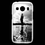 Coque Samsung Galaxy Ace4 Personnage en noir et blanc PR