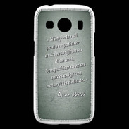 Coque Samsung Galaxy Ace4 Sympathiser Vert Citation Oscar Wilde