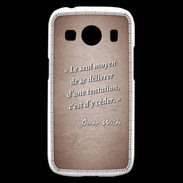 Coque Samsung Galaxy Ace4 Tentation Rouge Citation Oscar Wilde