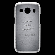 Coque Samsung Galaxy Ace4 Aimer Noir Citation Oscar Wilde