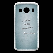 Coque Samsung Galaxy Ace4 Aimer Turquoise Citation Oscar Wilde