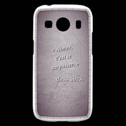 Coque Samsung Galaxy Ace4 Aimer Violet Citation Oscar Wilde