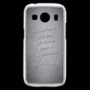 Coque Samsung Galaxy Ace4 Expérience Noir Citation Oscar Wilde