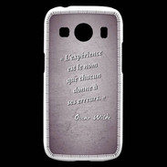 Coque Samsung Galaxy Ace4 Expérience Violet Citation Oscar Wilde