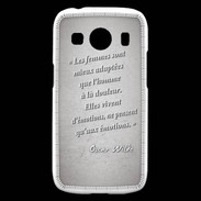 Coque Samsung Galaxy Ace4 Femmes émotions Gris Citation Oscar Wilde