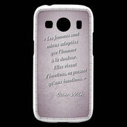 Coque Samsung Galaxy Ace4 Femmes émotions Rose Citation Oscar Wilde