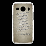 Coque Samsung Galaxy Ace4 Femmes émotions Sepia Citation Oscar Wilde