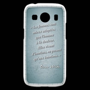 Coque Samsung Galaxy Ace4 Femmes émotions Turquoise Citation Oscar Wilde