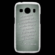 Coque Samsung Galaxy Ace4 Homme animal Vert Citation Oscar Wilde