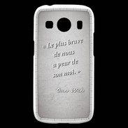 Coque Samsung Galaxy Ace4 Brave Gris Citation Oscar Wilde