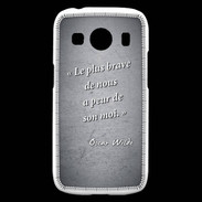 Coque Samsung Galaxy Ace4 Brave Noir Citation Oscar Wilde