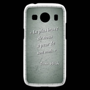 Coque Samsung Galaxy Ace4 Brave Vert Citation Oscar Wilde