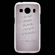 Coque Samsung Galaxy Ace4 Charme passé Rose Citation Oscar Wilde