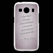Coque Samsung Galaxy Ace4 Chose vraie Rose Citation Oscar Wilde