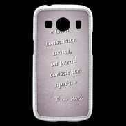 Coque Samsung Galaxy Ace4 Conscience Rose Citation Oscar Wilde