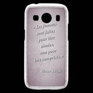 Coque Samsung Galaxy Ace4 Femmes comprises Rose Citation Oscar Wilde