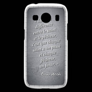 Coque Samsung Galaxy Ace4 Saint pêcheur Noir Citation Oscar Wilde