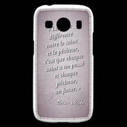 Coque Samsung Galaxy Ace4 Saint pêcheur Rose Citation Oscar Wilde