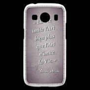 Coque Samsung Galaxy Ace4 Vie art Violet Citation Oscar Wilde