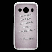 Coque Samsung Galaxy Ace4 La musique Rose Citation Oscar Wilde