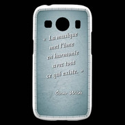 Coque Samsung Galaxy Ace4 La musique Turquoise Citation Oscar Wilde