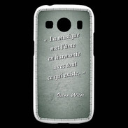 Coque Samsung Galaxy Ace4 La musique Vert Citation Oscar Wilde