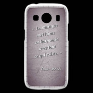 Coque Samsung Galaxy Ace4 La musique Violet Citation Oscar Wilde