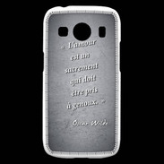 Coque Samsung Galaxy Ace4 Sacrement amour Noir Citation Oscar Wilde