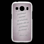 Coque Samsung Galaxy Ace4 Société rêveur Rose Citation Oscar Wilde