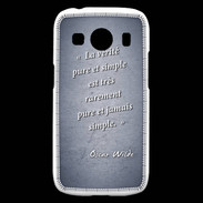 Coque Samsung Galaxy Ace4 Vérité pure Bleu Citation Oscar Wilde