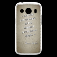 Coque Samsung Galaxy Ace4 Vérité pure Sepia Citation Oscar Wilde