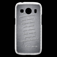 Coque Samsung Galaxy Ace4 Bons heureux Noir Citation Oscar Wilde