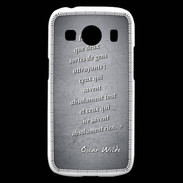 Coque Samsung Galaxy Ace4 Gens attrayants Noir Citation Oscar Wilde