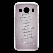Coque Samsung Galaxy Ace4 Gens attrayants Rose Citation Oscar Wilde