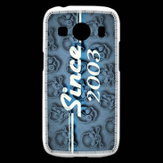Coque Samsung Galaxy Ace4 Since crane bleu 2003