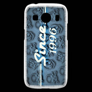 Coque Samsung Galaxy Ace4 Since crane bleu 1996
