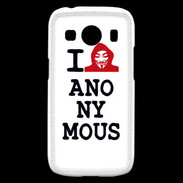 Coque Samsung Galaxy Ace4 I love anonymous