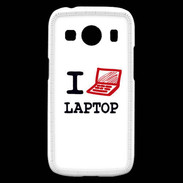 Coque Samsung Galaxy Ace4 I love Laptop