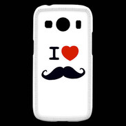 Coque Samsung Galaxy Ace4 I love Moustache
