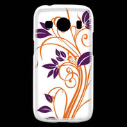 Coque Samsung Galaxy Ace4 motif flora violet