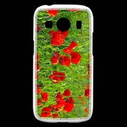 Coque Samsung Galaxy Ace4 DP champs de coquelicots