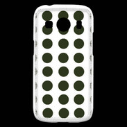 Coque Samsung Galaxy Ace4 pois vert foncé