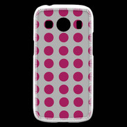 Coque Samsung Galaxy Ace4 pois gris & framboise