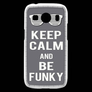 Coque Samsung Galaxy Ace4 Keep Calm Funky Gris