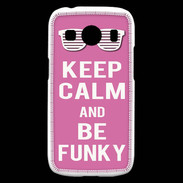 Coque Samsung Galaxy Ace4 Keep Calm Funky Rose